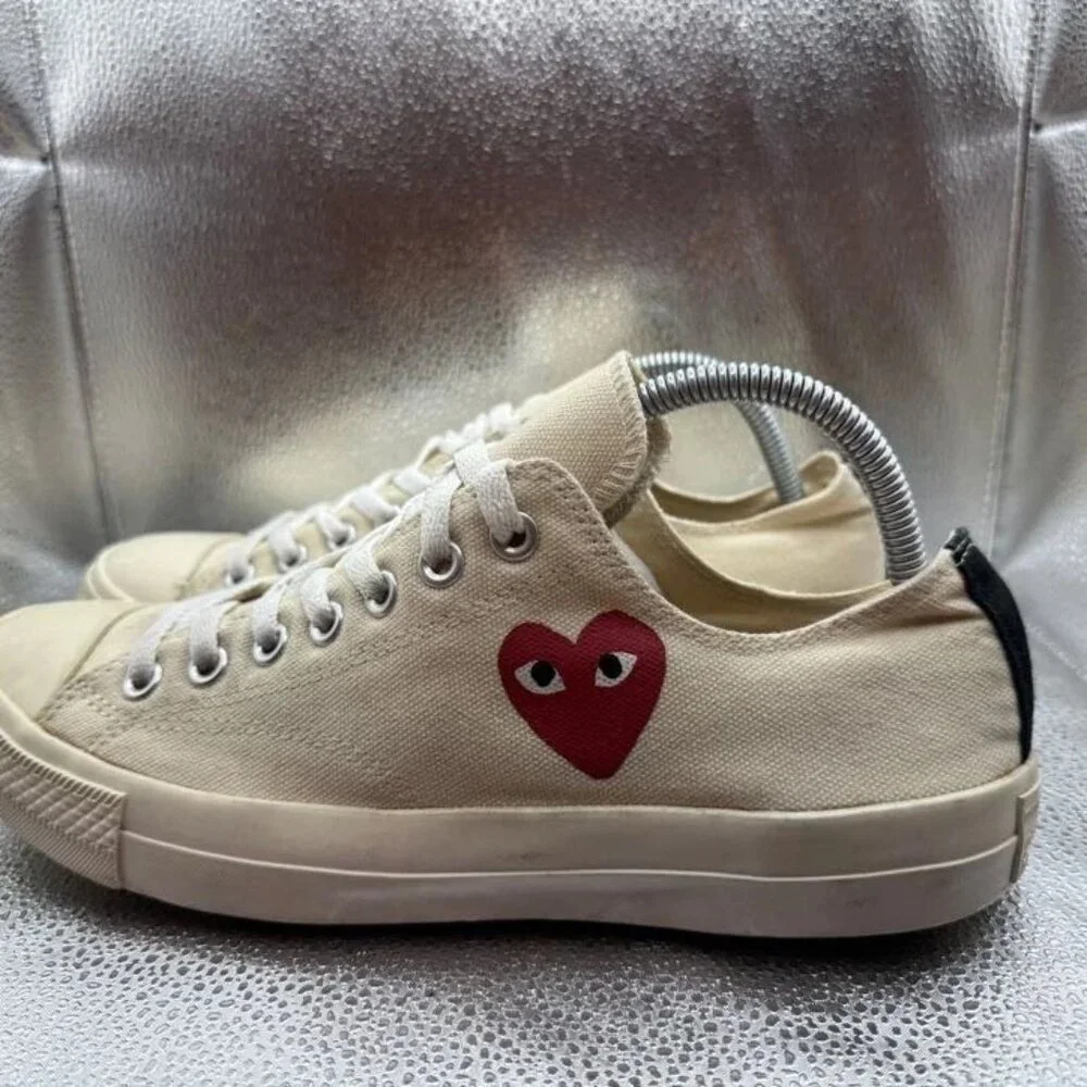 Size‎ M9/W11 Converse Chuck 70 Comme des Garçons Unisex Beige Low Top Sneakers